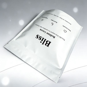 Sachet Doypack Blanc Mat Imprimé pour Emballage Alimentaire, Scellable à Chaud avec Fermeture Zip, Idéal pour Poudre de Cacao - Product Image 4