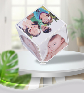 Bán buôn Stereoscopic khung ảnh với 6 sáng tạo hoán đổi cho nhau khung ảnh nhựa Cube khung ảnh - Product Image 2