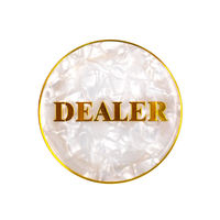 YH Casino Qualité Coloré Plus Grand Or Impression Casino Acrylique Personnalisé Poker Dealer Bouton À Vendre