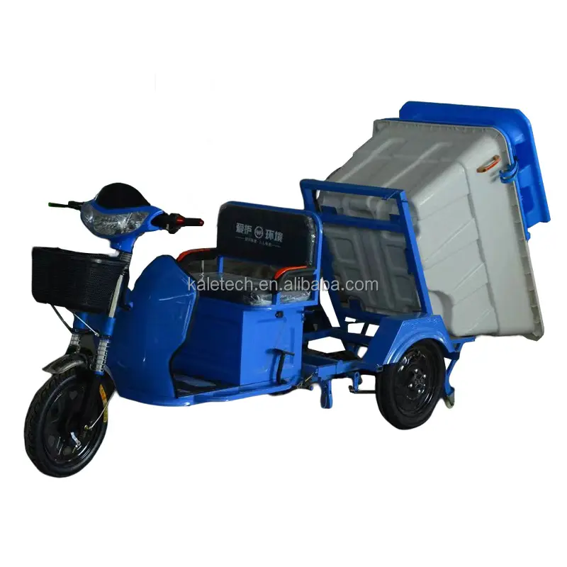 Electric sanitation truck garbage removal cleaning truck street covered cleaning transfer truck tricycle