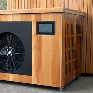 <span class=keywords><strong>Bain</strong></span> froid extérieur en cèdre rouge de style moderne pour la récupération et le bien-être, avec refroidisseur - Product Image 6