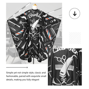 Capa de <span class=keywords><strong>peluquería</strong></span> con estampado personalizado de fábrica, capa de <span class=keywords><strong>peluquería</strong></span> con logotipo personalizado, bata de <span class=keywords><strong>peluquería</strong></span> con delantal, capas de <span class=keywords><strong>peluquería</strong></span> - Product Image 3