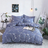 Housse de couette brodée, ensemble de draps en velours, housse de couette rayée, couvre-lit blanc pour hôtel, drap de lit en velours, draps blancs pour hôtel