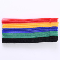 Sangles élastiques réutilisables à crochet et boucle, 10 pièces, en microfibre, ajustables, pour fil électronique et maison/bureau