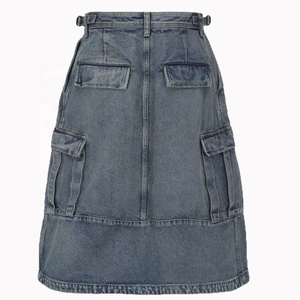 Jupes courtes taille haute fendues au dos pour femmes, maxi jeans d'été, robe sexy <span class=keywords><strong>jupe</strong></span> <span class=keywords><strong>en</strong></span> <span class=keywords><strong>jean</strong></span> cargo pour femmes - Product Image 3
