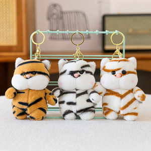 Özel küçük oyuncak ayı anahtarlık peluş köpek topu süper yumuşak PP pamuk dolum stres kabartma düğün için - Product Image 6