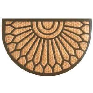 Alfombrilla de entrada sin cepillo de goma de coco de alta calidad, duradera, antideslizante, para atrapar la suciedad, fácil de limpiar, diseño moderno y elegante - Product Image 1