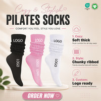 Chaussettes Slouch arc-en-ciel 100% coton de haute qualité pour les femmes Logo personnalisé Grip et Body/Cuff Logo Position pour un usage quotidien
