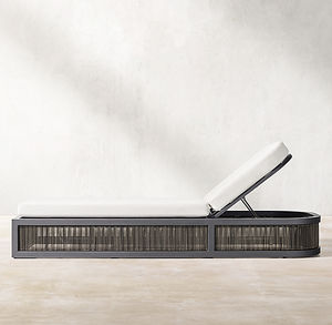 Chaise longue de luxe pour piscine côté personnalisé chaise longue d'hôtel chaise longue en aluminium corde tissage chaise longue chaise pour la plage - Product Image 2