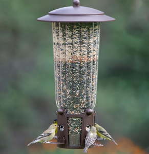 Tempat Makan Burung Liar Terbaik Squirrel-Be-Gone Max Ukuran Besar, Anti Burung, dengan Tempat Bertengger yang Diaktifkan Berat Badan, Kapasitas Biji 4LB - Product Image 5