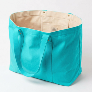 Bolsa de tela de algodón resistente, bolsa de compras reutilizable y duradera para compras, playa, viajes y uso diario. - Product Image 3