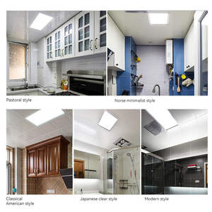 Panel de Luz <span class=keywords><strong>LED</strong></span> Plano de 600*600, Panel Recto con Placa de Refuerzo de Aluminio, Luz de Techo Integrada para Oficina, Cocina y Baño - Product Image 4