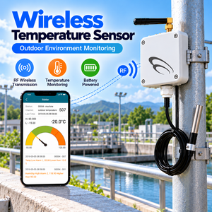 Capteur de température sans fil, alarme sans fil, capteur IoT, surveillance environnementale extérieure, contrôleur de température - Product Image 1