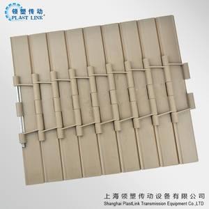 PLAST LINK <span class=keywords><strong>PL</strong></span> 821 Doppelscharnier-Rollenlatten-Ober kette, die Lebensmittel-Getränke flaschen mit hohem Wirkungsgrad für die Getränke industrie fördert - Product Image 3