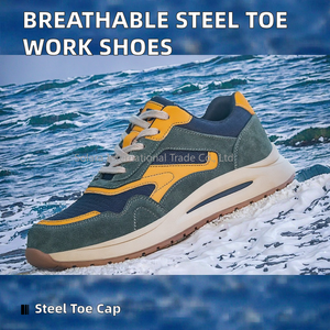 Chaussures de sécurité d'été personnalisées avec embout en acier respirant, tige en PVC antidérapante pour usage en usine, toutes saisons - Product Image 3