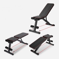 Banc de musculation pliable en métal réglable avec capacité de 200 kg, noir, tube de 50x50 mm, équipement de musculation pour la maison, unisexe