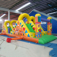 Château gonflable JUNAO personnalisé en PVC 0,55 mm, double couture, écologique, pour usage commercial extérieur, 10 personnes, motif dessin animé