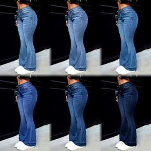 <span class=keywords><strong>Pantaloni</strong></span> in denim elasticizzato da <span class=keywords><strong>donna</strong></span>, personalizzabili, a <span class=keywords><strong>vita</strong></span> <span class=keywords><strong>alta</strong></span>, vestibilità dritta e ampia, di <span class=keywords><strong>alta</strong></span> qualità, casual e graziosi, per lavaggio, servizio OEM/ODM, taglie forti - Product Image 6