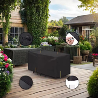 Housse de protection robuste et imperméable pour mobilier de jardin – Housse de chaise de patio durable et de haute qualité, résistante au vent et aux UV – Housse de table de patio