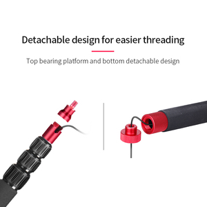 Microphone vidéo Manbily, <span class=keywords><strong>micro</strong></span> booms en alliage d'aluminium, perche télescopique, support de <span class=keywords><strong>micro</strong></span> pour les Interviews - Product Image 4