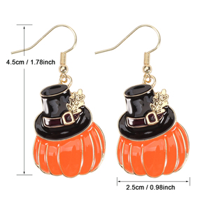 2023 Nieuwe Thanksgiving Dag Oorbellen Voor Vrouwen Meisjes Mode Sieraden Thanksgiving Paddenstoel Esdoornblad Kalkoen Corn Fall Oorbellen - Product Image 4