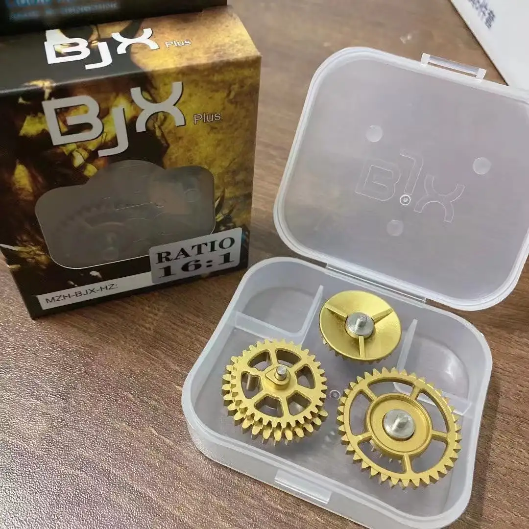 BJX-kit de engranajes de aleación de metal para juguetes de pistola de gel, 16:1