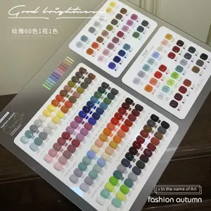 Dudu bỏ lỡ 60 màu sắc 1 màu 1 chai móng tay thiết kế với gel đánh bóng tạo ra thương hiệu của riêng bạn Nail Polish Gel Set