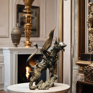 Estatuilla de escultura de tigre blanco de bronce personalizada, escultura de regalo, artesanía, estatuas de latón para el hogar y la Oficina - Product Image 2