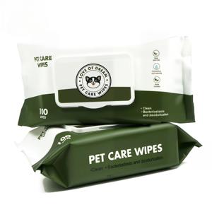 Lingettes pour animaux de compagnie, nettoyage doux, désodorisant, bactériostase, tissu pour chiens et chats - Product Image 3