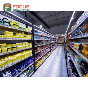 ชั้นวางโชว์ต่อผมแบบติดผนังหลายชั้นสำหรับร้านค้า - Product Image 6