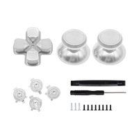 Kit de boutons métalliques de remplacement pour manette, comprenant un pavé croisé et des joysticks (multicolore)