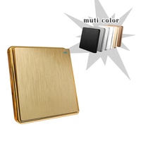 Prise murale satellite VBQN PC Thin Golden Sensor Grey pour TV et données, 16A IP21, sortie antenne, installation facile pour maison et hôtel