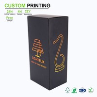 Caja de Cartón Negra Personalizada QY, Caja de Regalo de Lujo Plegable de Papel, Caja de Venta al por Menor con Cierre Magnético, Impermeable, al por Mayor