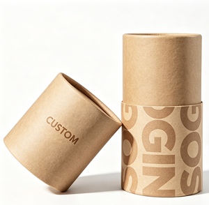 Custom Cylindrical Biodegradable Cardboard Packaging Tube with UV Coating for Tea, Loose Powder, Mascara,Essential Oil Container - Product Image 4