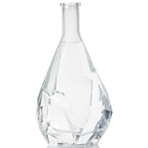 Apfelessig-Getränke Premium Klarglas-Spirituosenflasche für Rum 500ml 700ml Gin Whiskey Wodka Likör Spirituosenflasche - Product Image 1