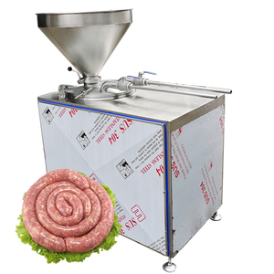 Relleno de salchichas de carne de alta potencia de 2200W Maquinaria de procesamiento de carne fácil de operar con motor de nueva condición Restaurantes Tiendas de alimentos - Product Image 4