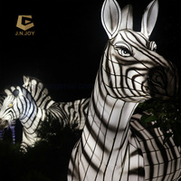 Lanternes géantes d'animaux de la faune traditionnelle chinoise pour la décoration des parcs d'attractions JNZ2237