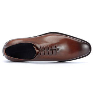 Scarpe eleganti eleganti versatili resistenti imbottite con strato superiore in vacchetta da riunione d'affari oxford scarpe cerimonia di <span class=keywords><strong>laurea</strong></span> - Product Image 4