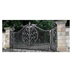Puerta de <span class=keywords><strong>Hierro</strong></span> Forjado Económica Ace <span class=keywords><strong>con</strong></span> Diseño de Uvas, Puerta <span class=keywords><strong>y</strong></span> Valla de <span class=keywords><strong>Hierro</strong></span> Forjado - Product Image 2