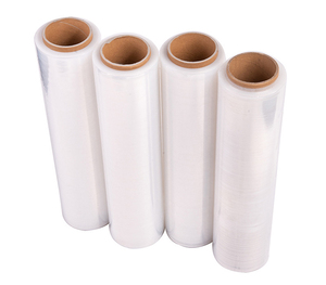300m Length Lldpe <b>Transparent</b> Self-Adhesive Soft PE Film Clean <b>Plastic</b> Blow Molding Packaging Pallet <b>Wrap</b> - Product Image 1