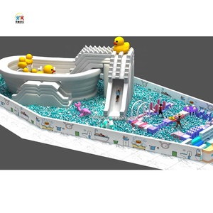 Parque Infantil Comercial Temático Patito Amarillo, Castillo de Juegos Suave con Piscina de Bolas y Tobogán, Equipo de Diversión para Niños - Product Image 6