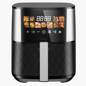 Freidora de Aire Caliente 6.5L 1500W de Acero Inoxidable, Cocina sin Aceite, Digital con Ventana - Product Image 1