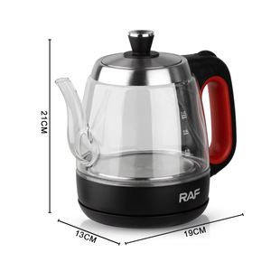 Hervidor Eléctrico Portátil para Té y Café, Calentamiento Rápido, Cuerpo de Vidrio Aislado, Capacidad de 2L, Apagado Automático, Inalámbrico, 360 Grados - Product Image 6