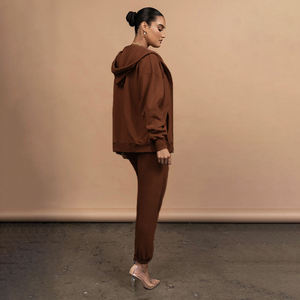 Fornitore all'Ingrosso Online Alxin, Set da Jogging 2 Pezzi con Logo Stampato, Felpe con Cappuccio, Abbigliamento Casual da <span class=keywords><strong>Donna</strong></span>, <span class=keywords><strong>Tuta</strong></span> da Ginnastica Femminile - Product Image 5