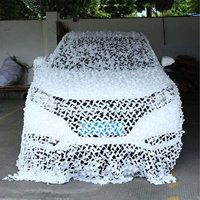 Filet de camouflage blanc respirant en polyester pour jardin, pergola, balcon, voiture, camping, décoration de fête