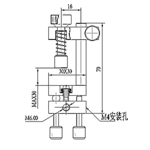 LDTLJ1-30 quang học kép trục có thể điều chỉnh lăng kính gắn chính xác nền tảng điều chỉnh vi mô cho Giá đỡ kẹp căn chỉnh đường dẫn laser - Product Image 2