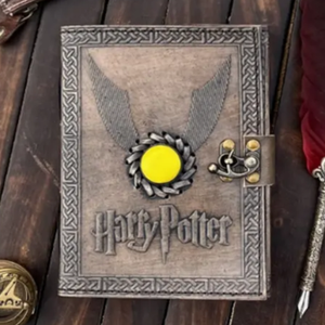Journal en cuir vintage Harry P Magical Wizard Stone, fait à la main, avec des bords festonnés, carnet de croquis relié, excellent cadeau, grimoire de sorcellerie - Product Image 4