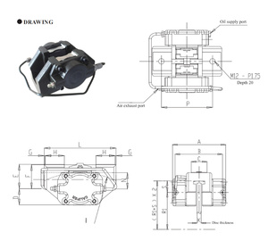 Servofrein pneumatique hydraulique robuste et durable avec réservoir d'huile pour machines à câblage - Product Image 4