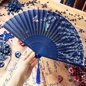 Abanicos de Seda Mini Plegables a Mano Personalizados al por Mayor, Estilo Arte Popular con Técnica Pintada - Product Image 3
