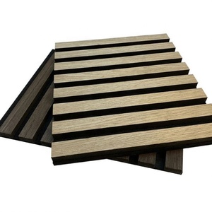 Paneles Acústicos Modernos de Chapa de Madera de Roble Natural con Diseño Gráfico NRC 1.0, Muestras Gratis para Uso en Hoteles - Modelo 3D Akupanel - Product Image 4